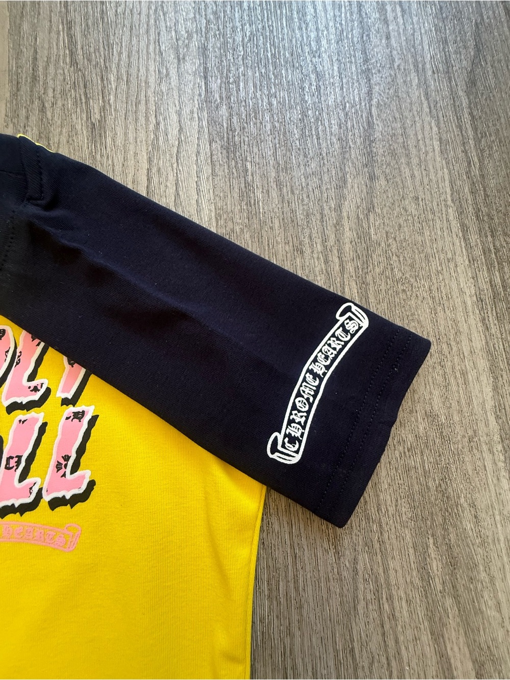 Deadly Doll Yellow & Navy Women’s Streetwear Tee - Picture 5 of 7